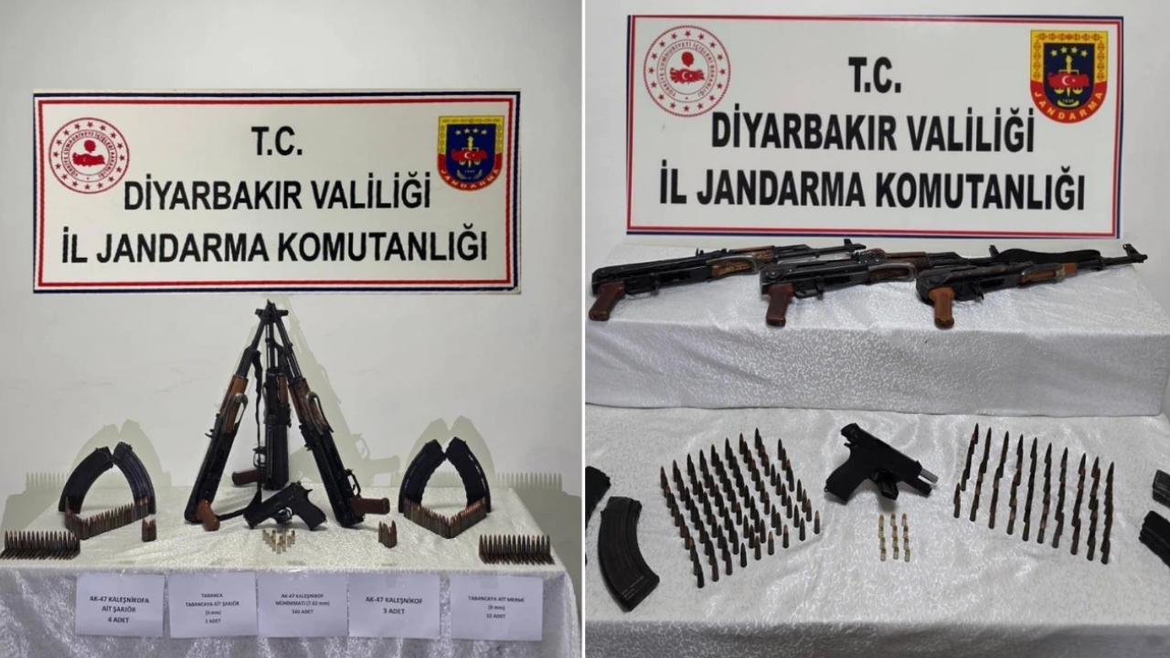 Diyarbakır’da ruhsatsız silah operasyonu düzenlendi: Çok sayıda silah bulundu