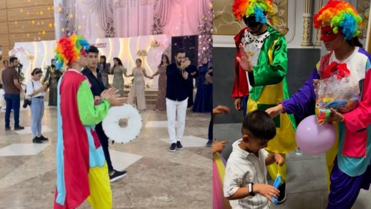 Yeni trend Diyarbakır’da: Düğünlerde palyaço gösterileri