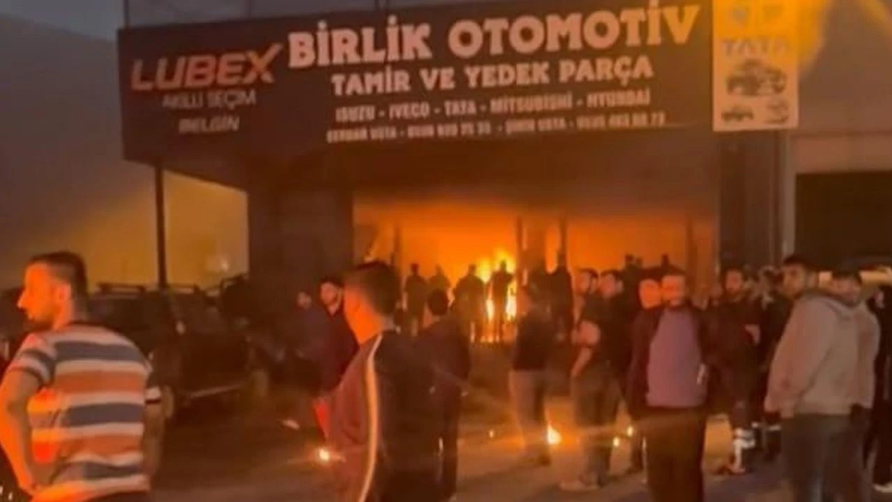 Sanayi Sitesinde Korku Dolu Anlar: Yağ Sobası Patladı