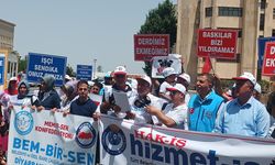 Diyarbakır’da Memur-sen işçiler için eylem yaptı