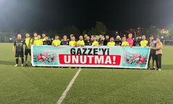 Diyarbakır'da futbol turnuvasında Gazze’ye destek