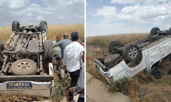 Çınar’da pikap takla attı: 3 yaralı
