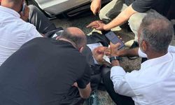 Diyarbakır’da kontrolden çıkan araç 3 metreden düştü
