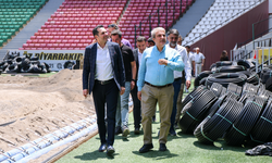 Amedspor yönetimi Stadyumda incelemelerde bulundu