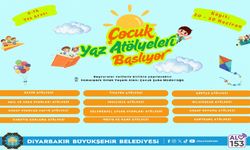 Diyarbakır Büyükşehir Belediyesi’nden çocuklara yaz atölyeleri
