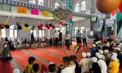 Diyarbakır’da çocuklardan Filistin’e destek mesajı