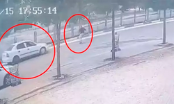 Diyarbakır Ergani’de yayaya çarpma anı kamerada