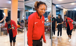 Amedspor kadın futbol takımı halayla coştu: Davul-zurna eşliğinde eğlence