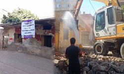 Diyarbakır’da riskli binalar yıkıldı