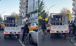 Diyarbakır’da bisiklet kullanan çocuklar kazayı ucuz atlattı