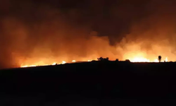 Diyarbakır’da dev saman yangını: 102 ton kül oldu