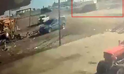 Diyarbakır’da feci kaza! 2 kişinin öldüğü anlar kameraya yansıdı