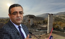 Diyarbakır’da köprü inşaatı çöktü: Tanrıkulu’ndan olay gibi açıklama!