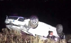 Diyarbakır’da otomobil şarampole yuvarlandı: 1 yaralı