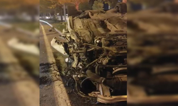 Diyarbakır’da feci kaza: Otomobil takla attı