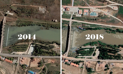 On Gözlü Köprü’deki yenileme uydu görüntüleriyle görüntülendi