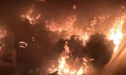 Diyarbakır'da işyeri alev alev yandı: Kask kamerası anbean kayıttaydı