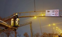 Diyarbakır'da kamyon trafik levhasına çarptı: Ekipler şipşak müdahale etti