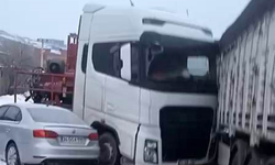 Diyarbakır’da buzlanma zincirleme kazaya yol açtı