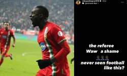 Amedsporlu Diagne'den Erzurumspor maçının hakemine tepki: Ne ayıp!