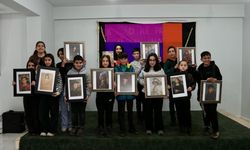 Diyarbakır'da minik ressamlar sergi açtı: Ünlü tablolara can verdiler