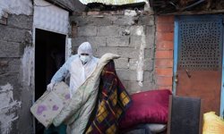 Diyarbakır'da çöp ev temizlendi: Bakım desteği verildi