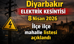 Diyarbakır elektrik kesintisi 8 Nisan 2026: İlçe ilçe mahalle listesi açıklandı