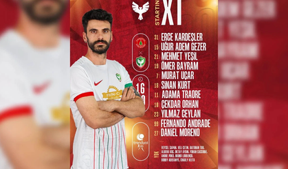Amedspor’un Ümraniyespor karşılaşmasında sahaya çıkacak ilk 11 belli oldu