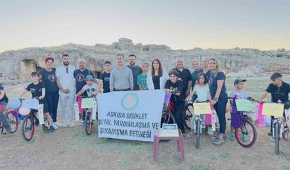 Karne hediyesi bisikletle tarihe yolculuk