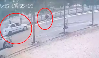 Diyarbakır Ergani’de yayaya çarpma anı kamerada