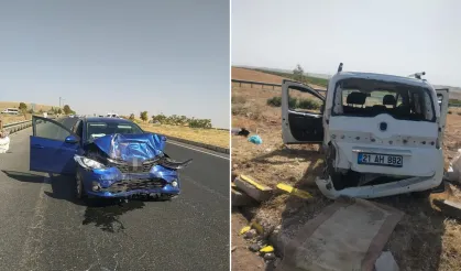 Diyarbakır’da otomobil ile ticari araç çarpıştı: 5 yaralı