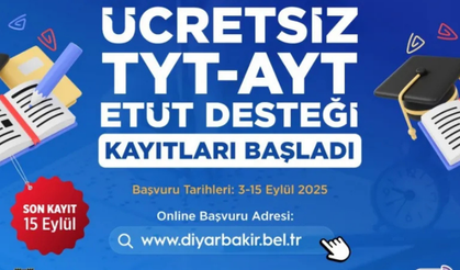 Diyarbakır’da Üniversite sınavına hazırlık artık masrafsız