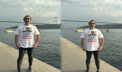 Selahattin Demirtaş tişörtüyle sahilde koşup özgürlük istedi