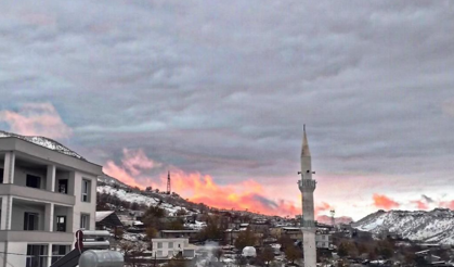 Çermik’te mevsimin ilk karı: Kırsal mahalleler beyaza büründü