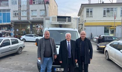 Çermik Belediyesi'nden esnafa destek: Soğutmalı et nakil aracı hizmete girdi