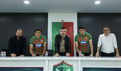 Amedspor'da iki oyuncu için imza töreni düzenlendi!