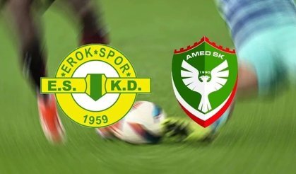 Esenler Erokspor Amedspor maçı ilk 11'leri açıklandı: İşte kadrolar