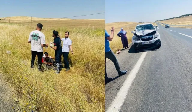 Diyarbakır Silvan’da ilginç kaza: 2 ağır yaralı