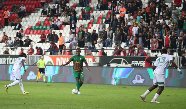 Amedspor, son dakika golüyle galibiyeti kaçırdı