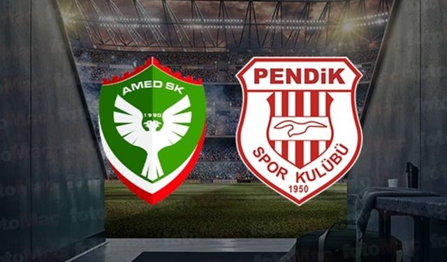 Amedspor, Pendikspor’a 1-0 yenildi