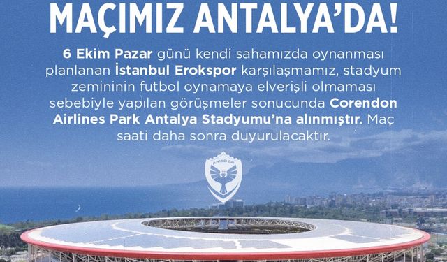 Amedspor, Esenler Erokspor ile Antalya’da karşılaşacak