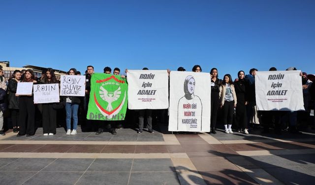 Rojin Kabaiş'in babası ve üniversite öğrencileri Diyarbakır’da adalet için bir araya geldi