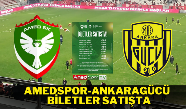 Amedspor’dan taraftarlarına çağrı, Amedspor-Ankaragücü maç biletleri satışta