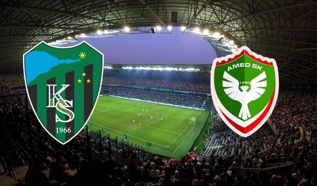 Amedspor, Kocaelispor karşısında ilk yarıyı 1-0 geride tamamladı.