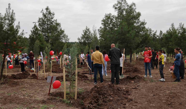 Diyarbakır’da koruyucu aileler için hatıra ormanı kuruldu