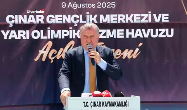 Bakan Bak, Çınar’da gençlik merkezi ve yüzme havuzunu açtı