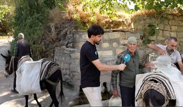 Diyarbakır'da su çilesi: Köylüler eşeklerle su taşıyor