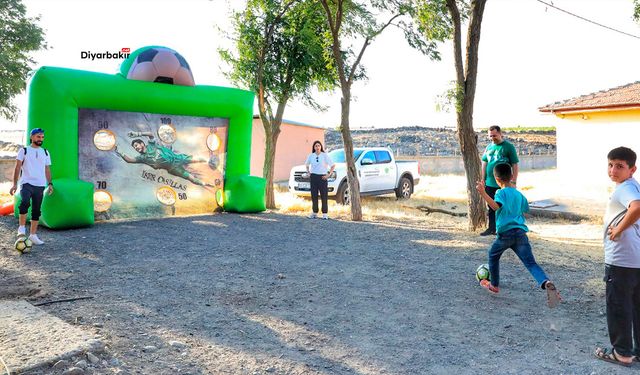 Diyarbakır’da köy çocukları için renkli spor şenliği