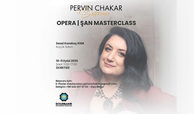 DBB, Pervin Chakar ile masterclass düzenliyor