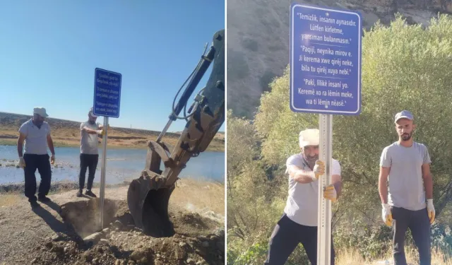 Eğil belediyesinden 3 dilde çevre duyarlılığı çağrısı